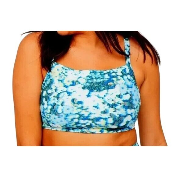aerie Other - Offline By Aerie Womens Floral Sports Bra Large Blue
